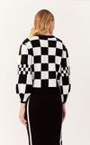 Casaco Tricot Mix Quadrado