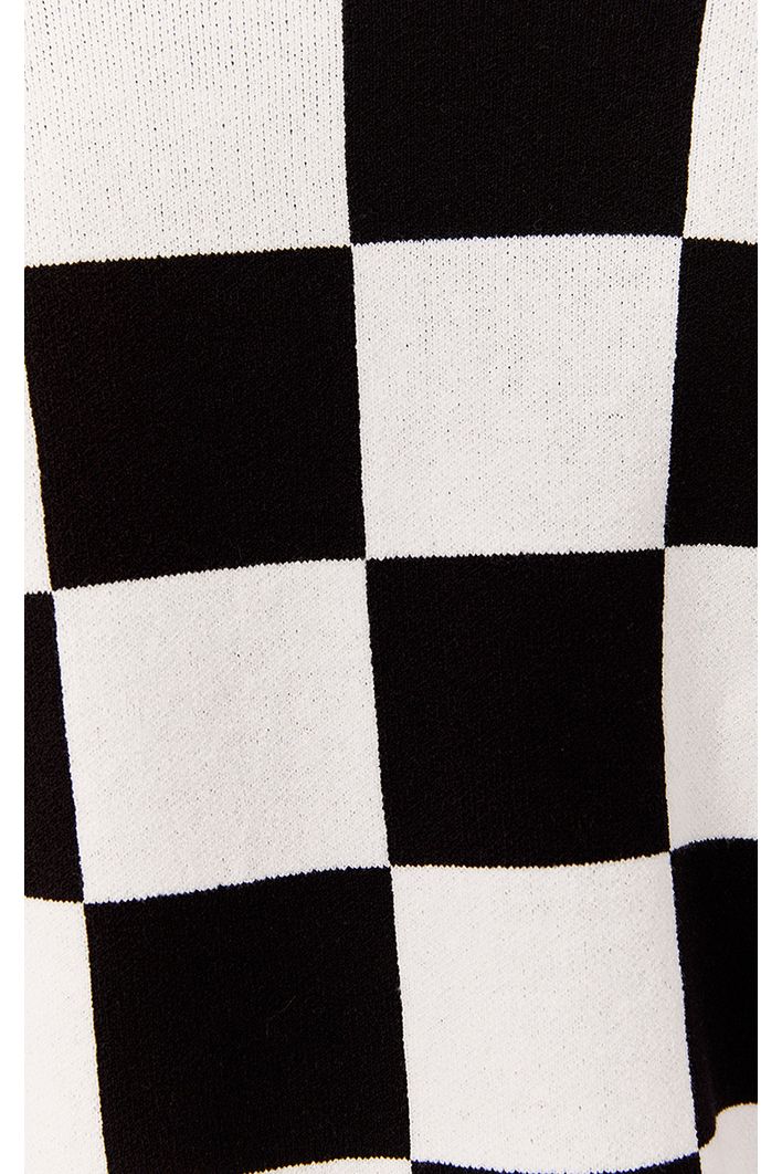 Casaco Tricot Mix Quadrado