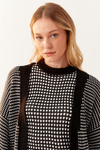 Casaco Tricot Quadradinhos