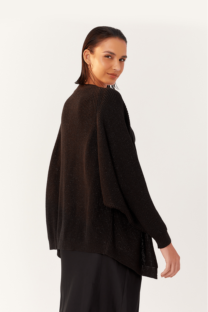 Cardigãn Tricot Lurex