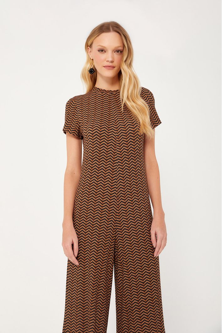 Macacão Estampa Zig Zag