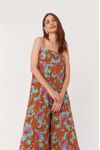 Macacão Lurex Estampa Art Nouveau