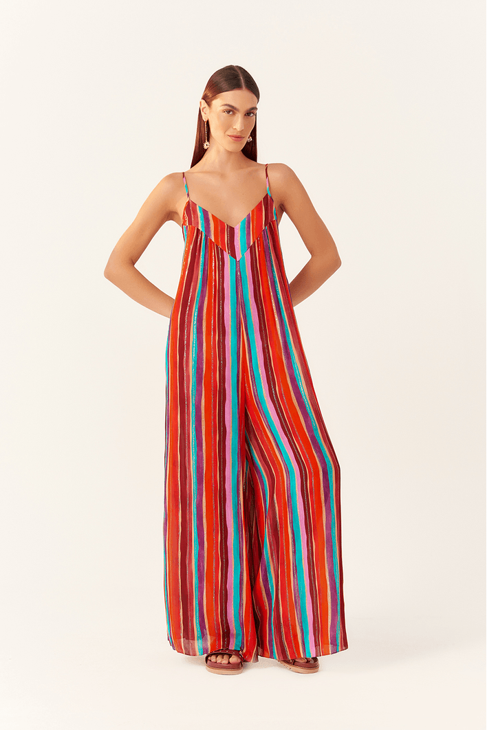 Macacão Lurex Estampa Magia