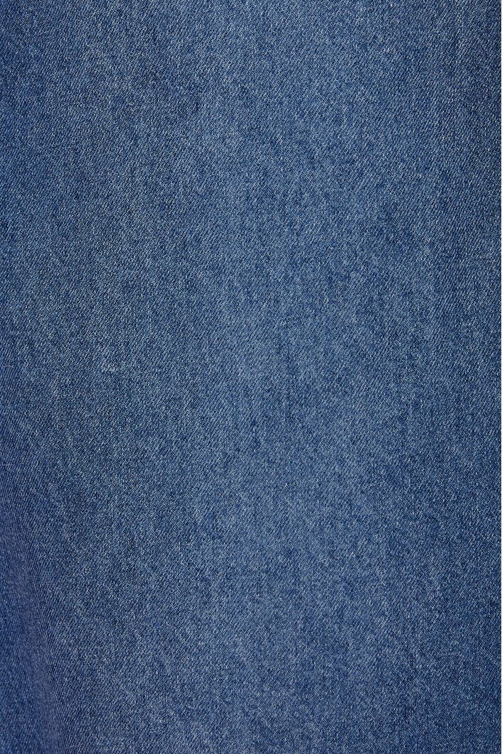 Jardineira Jeans Detalhe Zig Zag