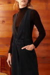 Jardineira Jeans Black