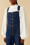 Jardineira Jeans Botões
