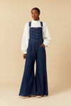 Jardineira Jeans Botões