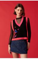 Colete Tricot Jacquard Tiger