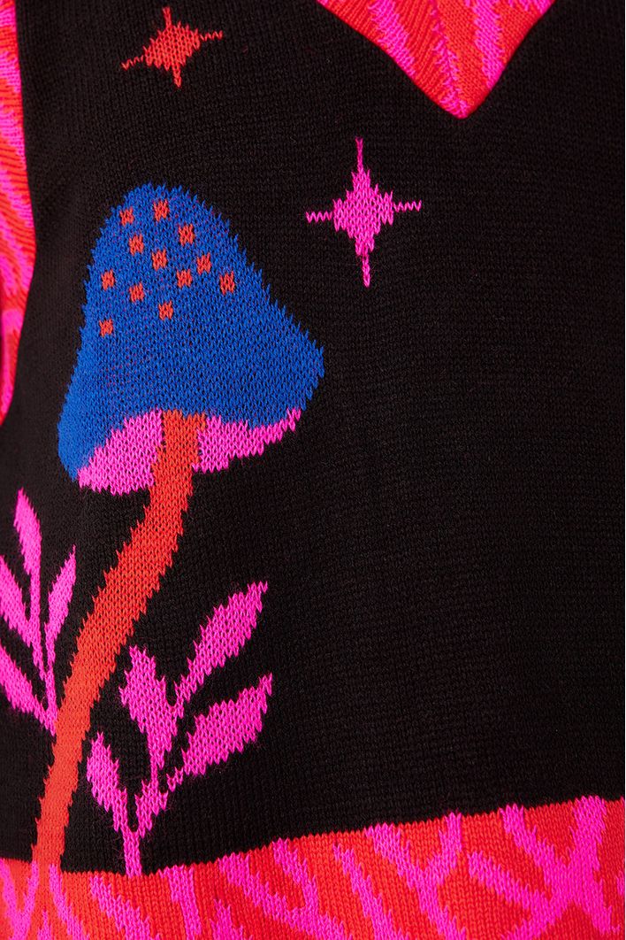 Colete Tricot Jacquard Tiger