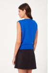 Colete Tricot Jacquard Jardineira
