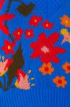Colete Tricot Jacquard Jardineira
