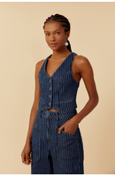 Colete Jeans Listra Dark