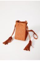 Bolsa Bucket Camurça Tachas
