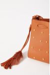 Bolsa Bucket Camurça Tachas