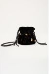 Bolsa Bucket Veludo Bordada
