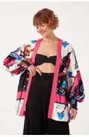 Kimono Estampa Lenço Tigre