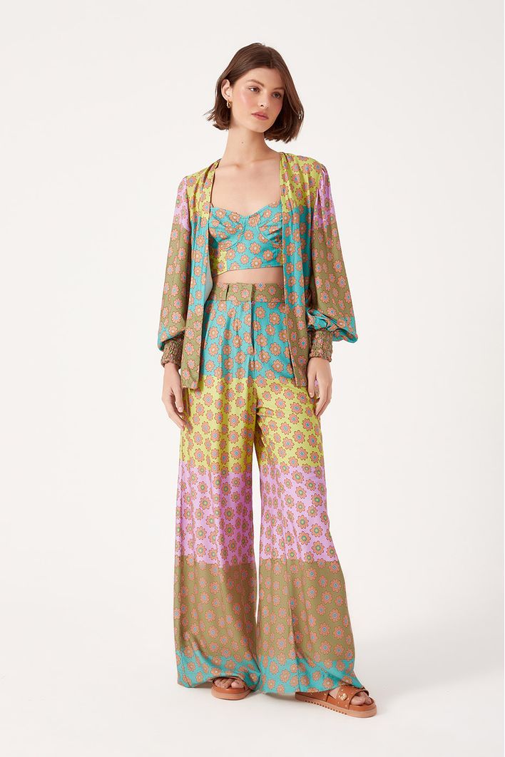 Kimono Estampa Flora