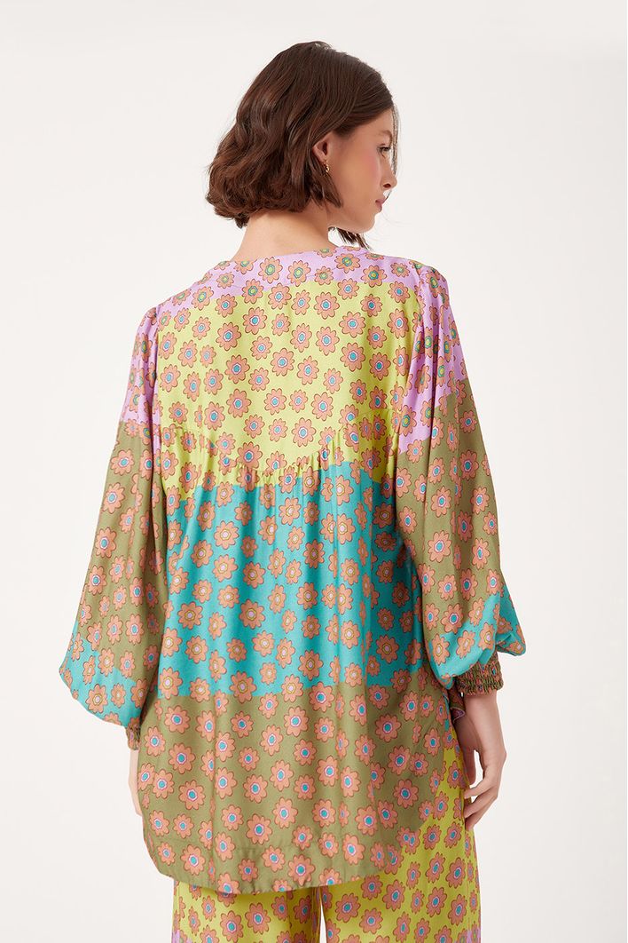 Kimono Estampa Flora