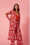 Cardigan Tule Estampa Paixão