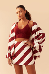Kimono Linho Estampa Diagonal