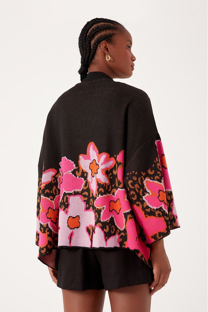 Kimono Tricot Jardim Selvagem