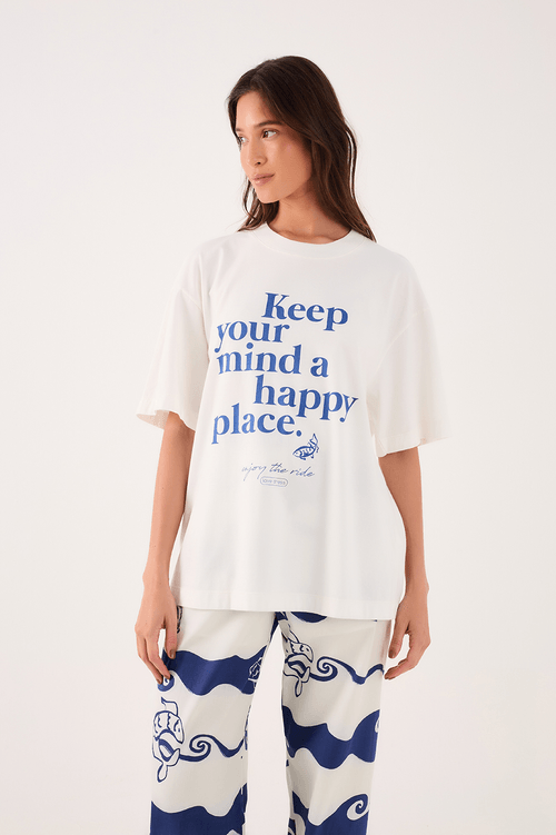 T-shirt Silk Happy Place