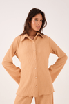 Camisa Ampla Malha Textura