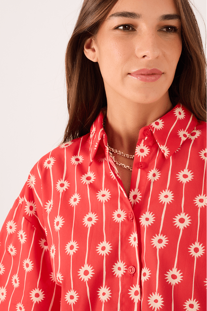 Camisa Cropped Estampa Bruma