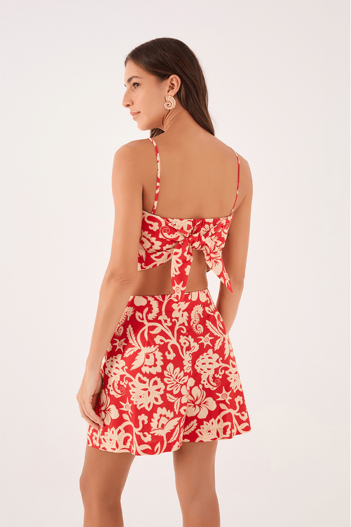 Blusa Lenço Estampa Veraneio