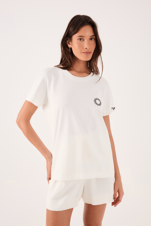 Tshirt Bordado Slow Living