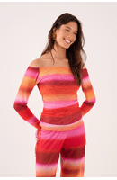 Blusa Tule Estampa Tarde