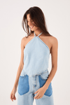 Blusa Jeans Frente Única