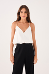Blusa Com Crochet Costas E Alça