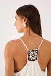 Blusa Com Crochet Costas E Alça