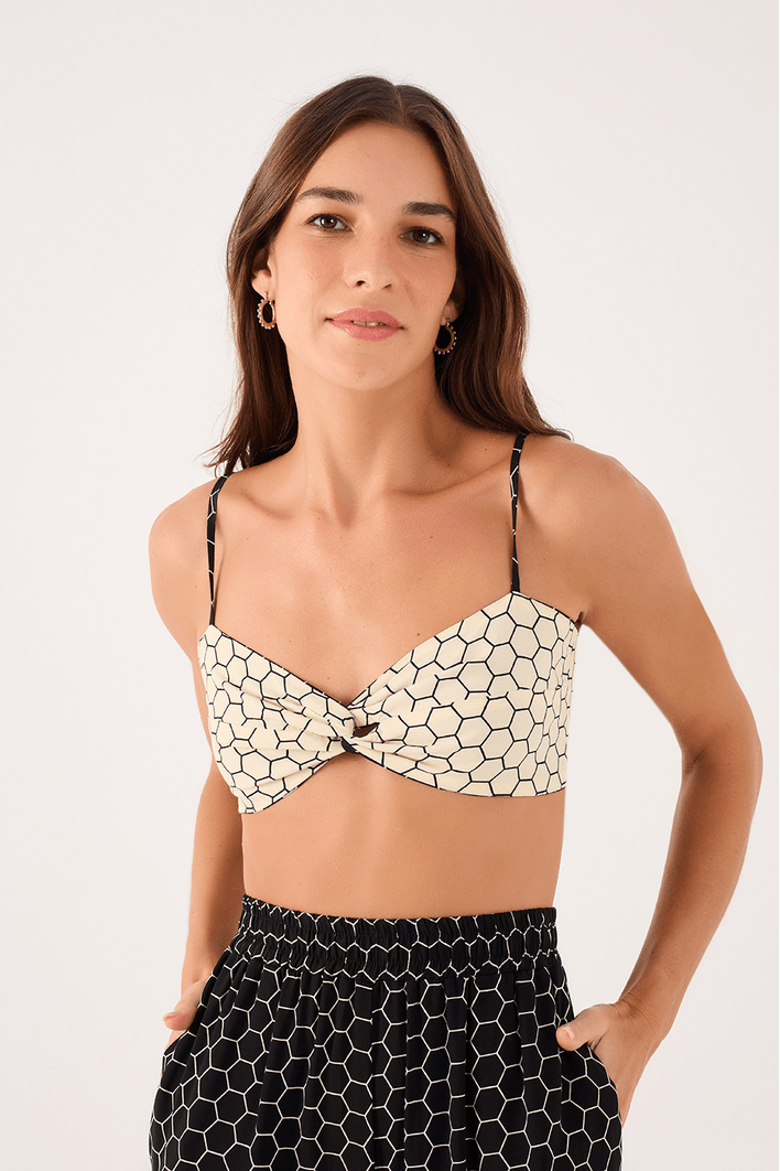 Top Dupla Face Estampa Mel