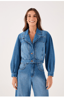 Jaqueta Jeans Recortes