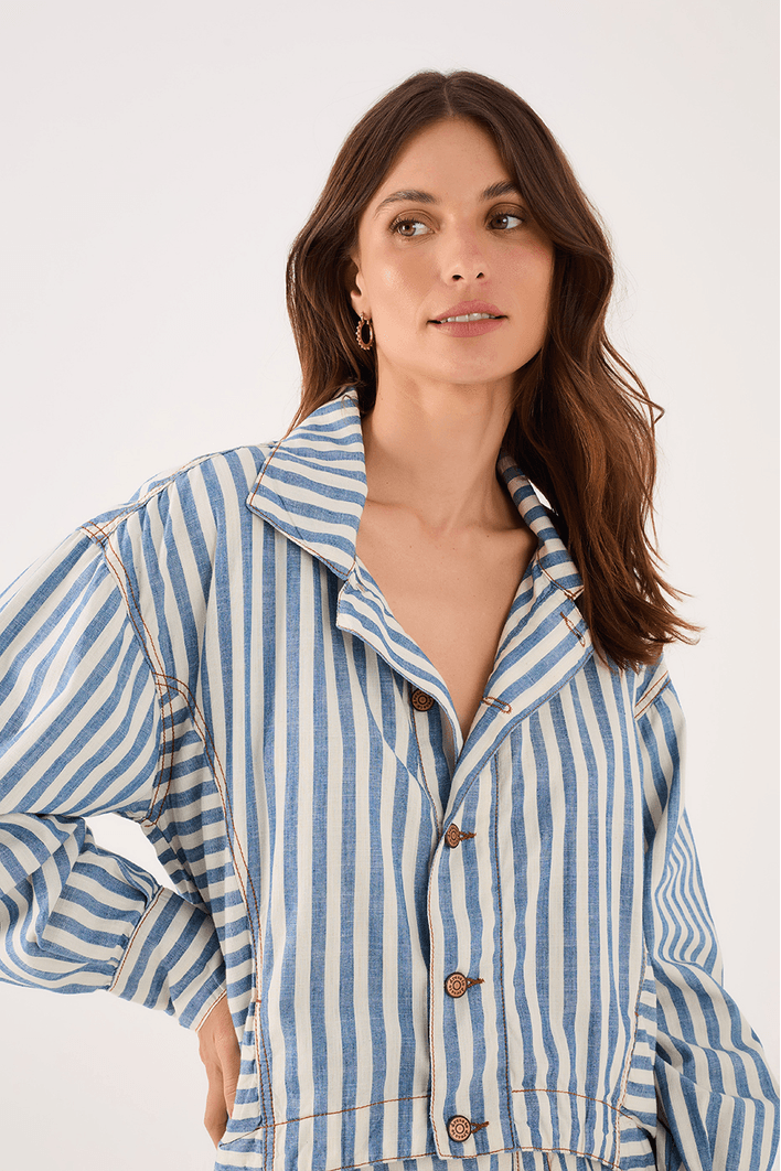 Camisa Sarja Listra Denim