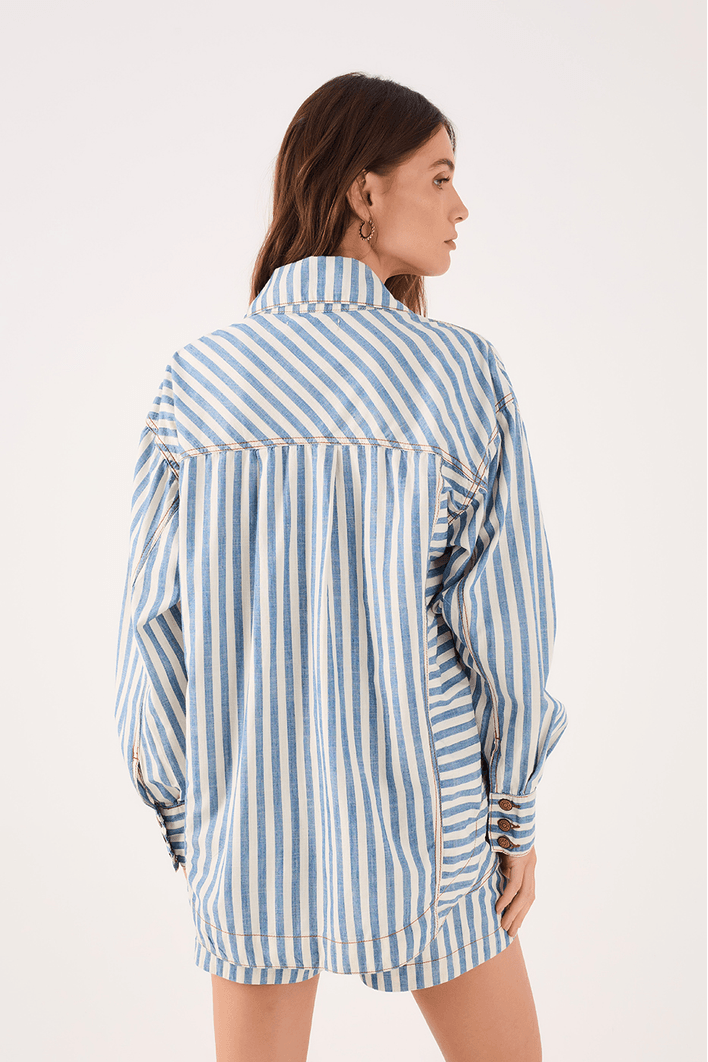 Camisa Sarja Listra Denim