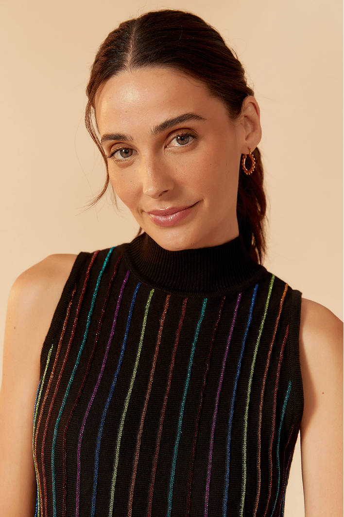 Vestido Tricot Listra Universo