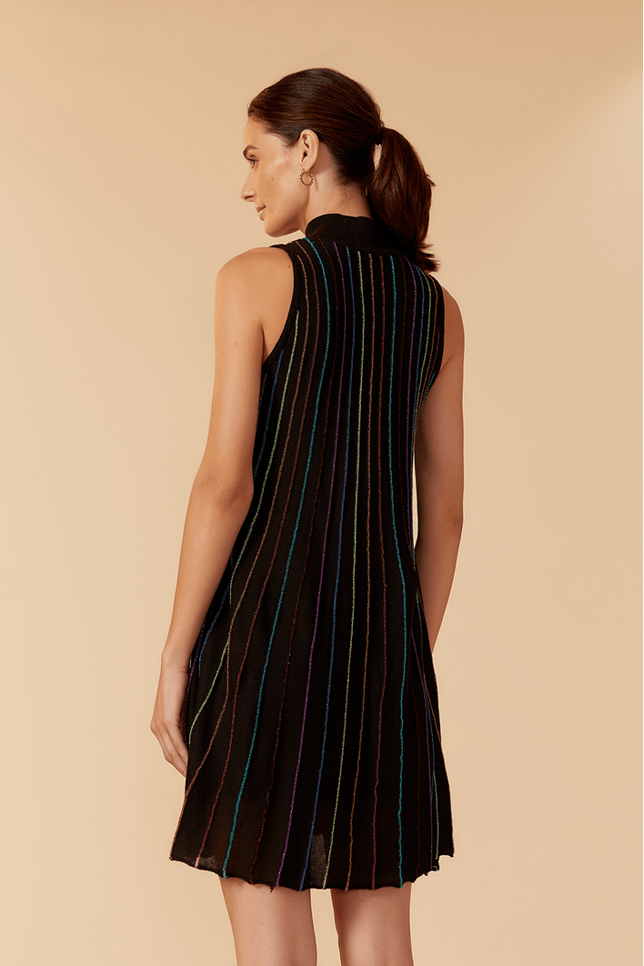 Vestido Tricot Listra Universo
