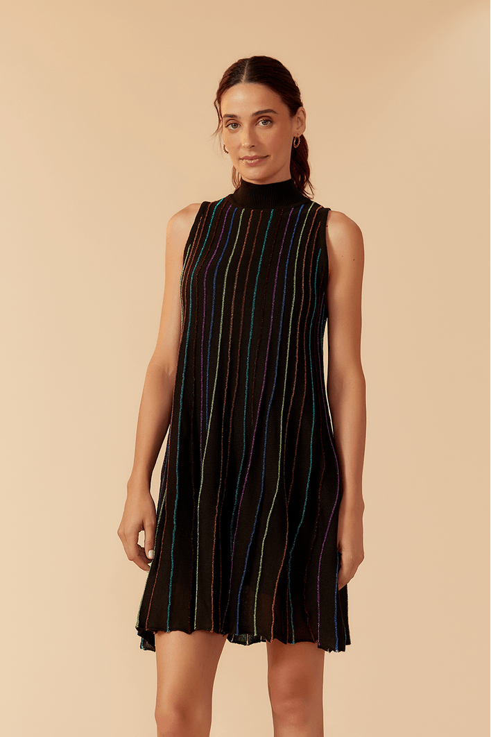 Vestido Tricot Listra Universo