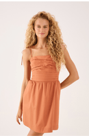 Vestido Curto Busto Drapeado