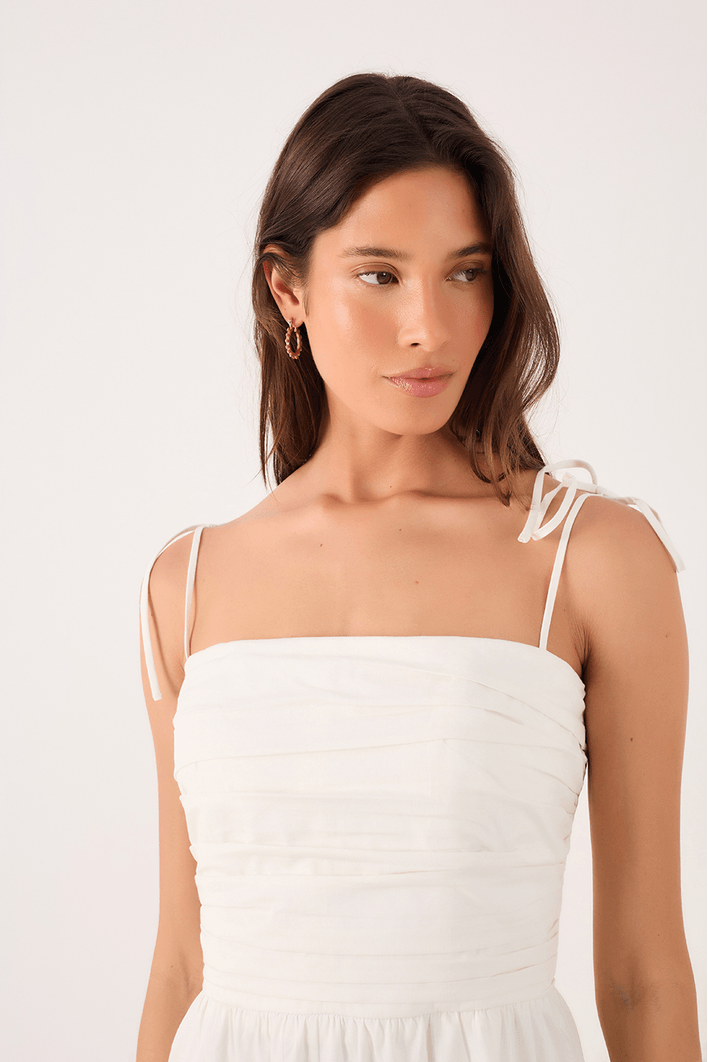 Vestido Curto Busto Drapeado