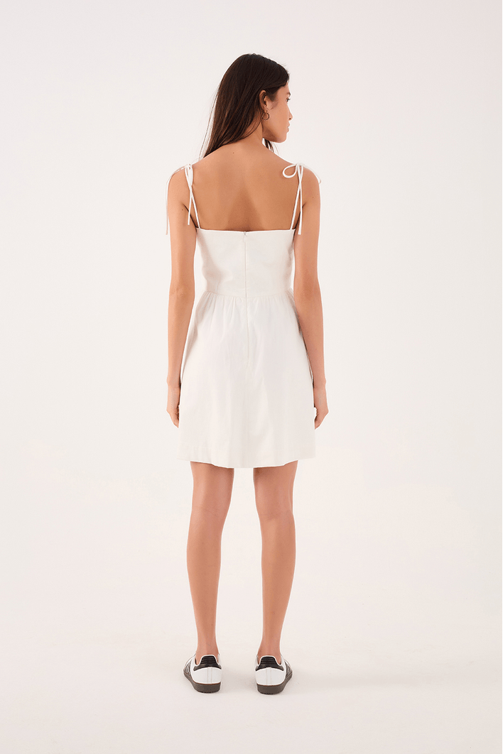 Vestido Curto Busto Drapeado
