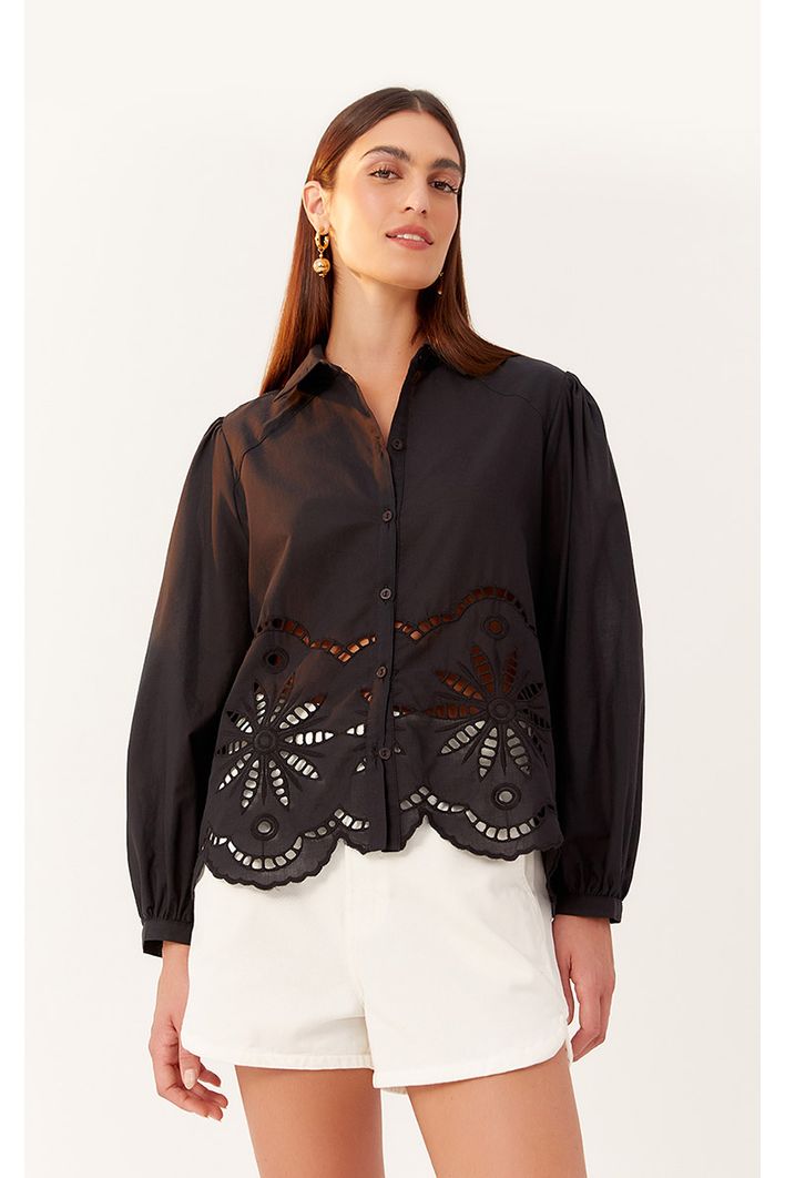 Camisa Laise Manga Bufante