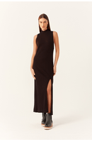 Vestido Canelado Fenda