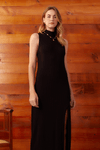 Vestido Canelado Fenda
