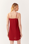 Vestido Linho Curto Botões Frente