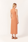 Vestido Canelado Fenda