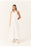 Vestido Cropped Algodão Decote Costas